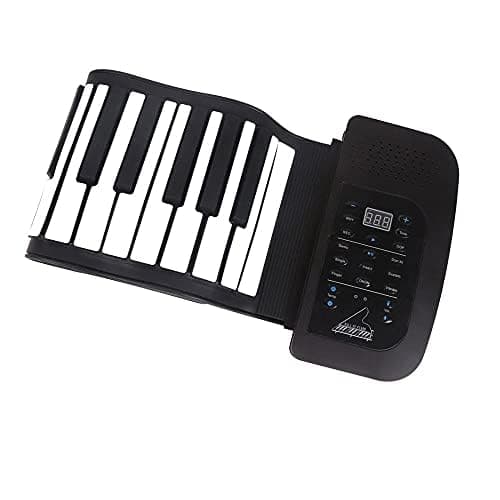 QAWACHH 61 Keys Electronic USB Keyboard Silicone Flexible Piano