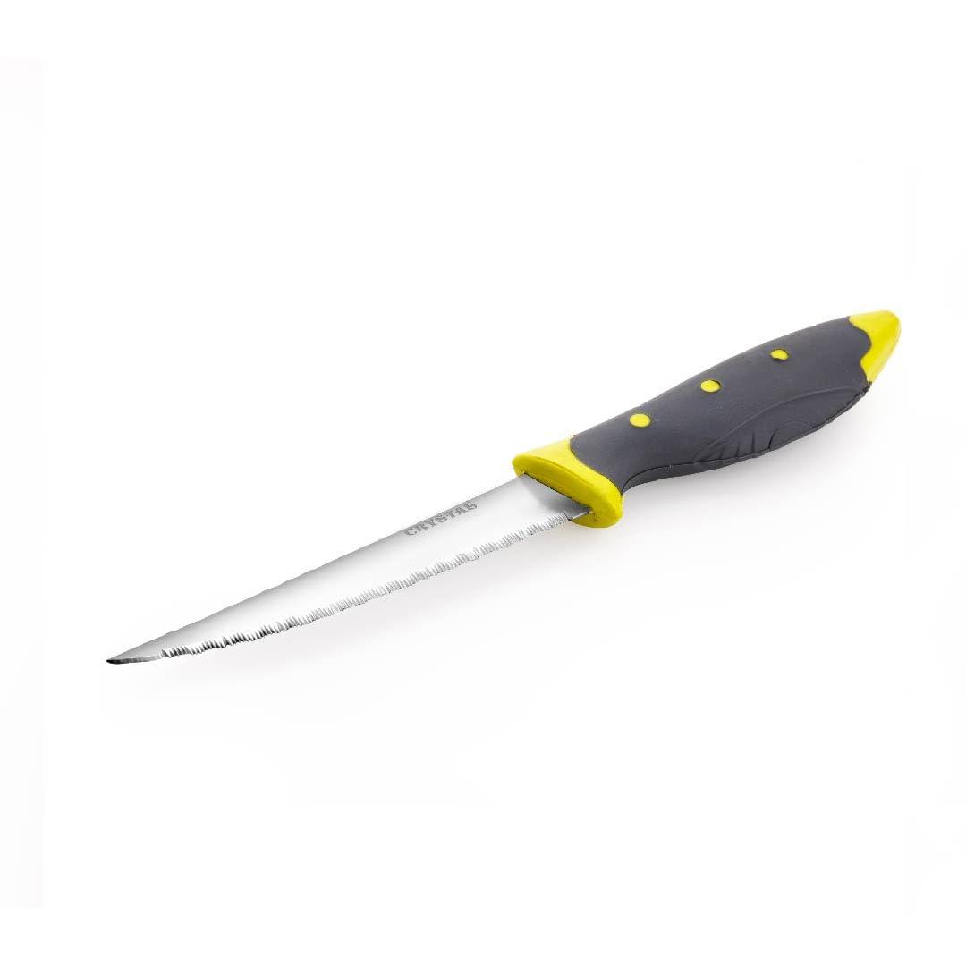 Crystal - CL414 Stainless Steel Utility Knife | 22.86cm | Surgical Steel Blades | SoftGrip Handle | Multicolour