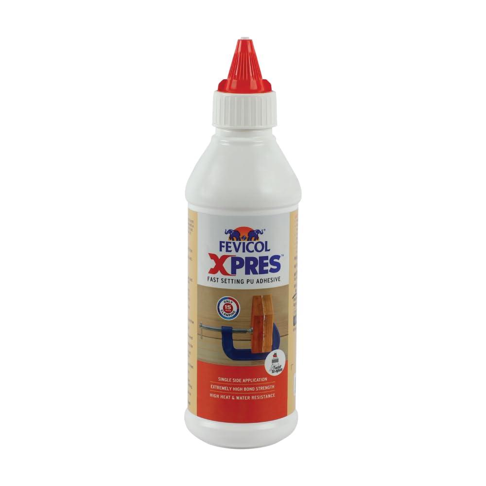 Fevicol Xpres Adhesive, 500gm - Bonds wood to anything in minutes | Extreme High Bond Strength | Water Resistant | Fast Setting | Sets in 15 minutes |