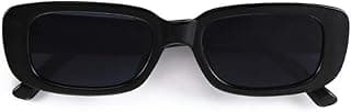 BOJOD Rectangle Sunglasses for Women Men Fashion Trendy Chunky Frame 90s Rectangle Sunglasses