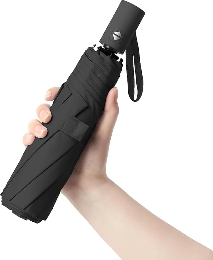 TEKCOOL Umbrella, UV Big Size Umbrella for Sun Protection Rain Windproof Strong Large 3 Fold for Men Women Kids Boys Girls Perfect & Stylish Windproof & Compact!