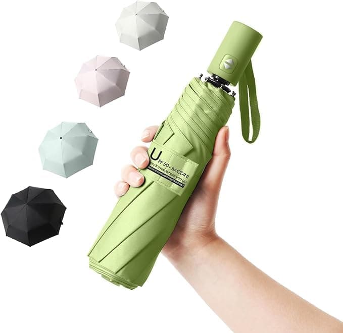 TEKCOOL Umbrella, UV Big Size Umbrella for Sun Protection Rain Windproof Strong Large 3 Fold for Men Women Kids Boys Girls Perfect & Stylish Windproof & Compact!