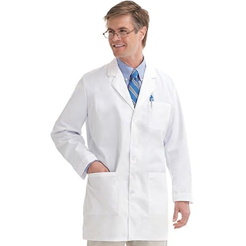PrimeSurgicals Doctor's Apron Denim Lab Coat • Unisex • With 100 Days Warranty • Size (S-36)