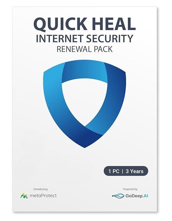 Quick Heal | Internet Security | Renewal Upgrade 1 User 3 Year (Physical Box) | Existing (1 User) Subscription Needed