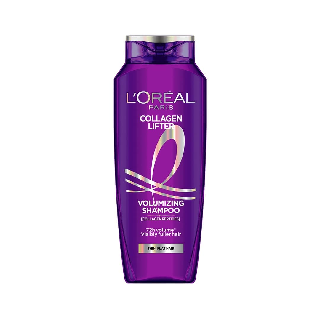 L'Oréal Paris Collagen Lifter Volumizing Shampoo with Collagen Peptides for thin, flat hair, gives instant volume lift & thicker, fuller hair, 200ml