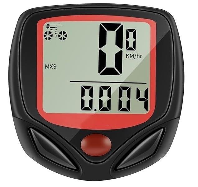 Leosportz Cycle Speed Meter - Wired Speedometer for Bicycles | Easy to Use Universal Cyclocomputers | Cycle Odometer, Speedometer Cycle Tracker Waterproof (Wired Speedometer)