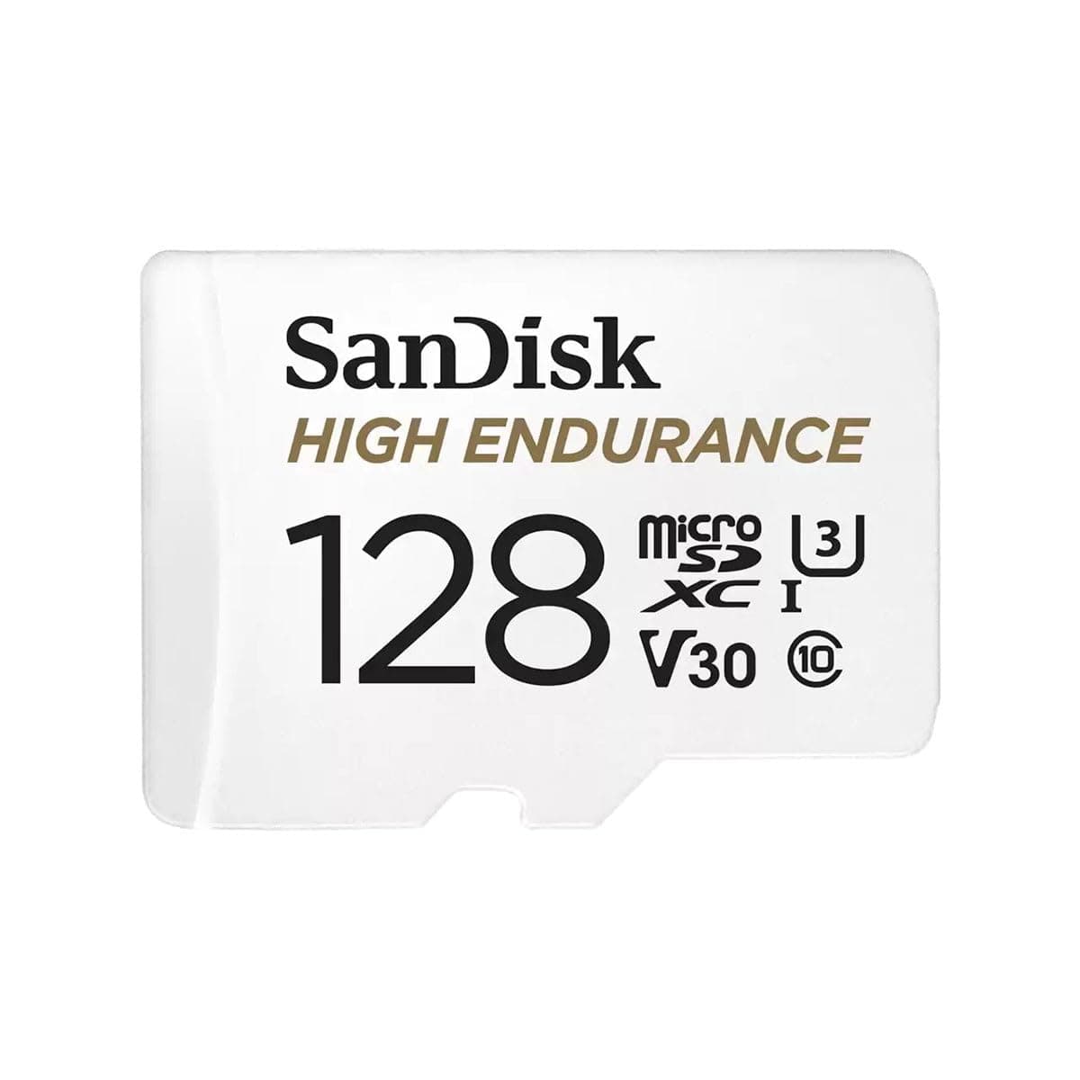 SanDisk 128GB High Endurance Video MicroSDXC Card with Adapter for Dash Cam and Home Monitoring Surveillance Systems - C10, U3, V30, 4K UHD, Micro SD Card - SDSQQNR-128G-GN6IA