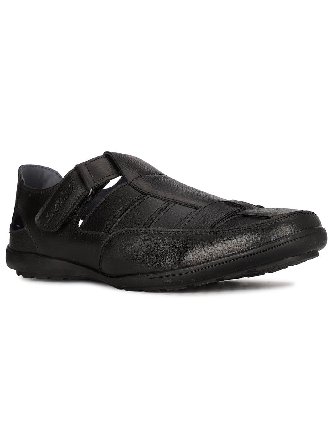Bata Boss-Grass Men's Black Sandals - 9 UK (8516085)