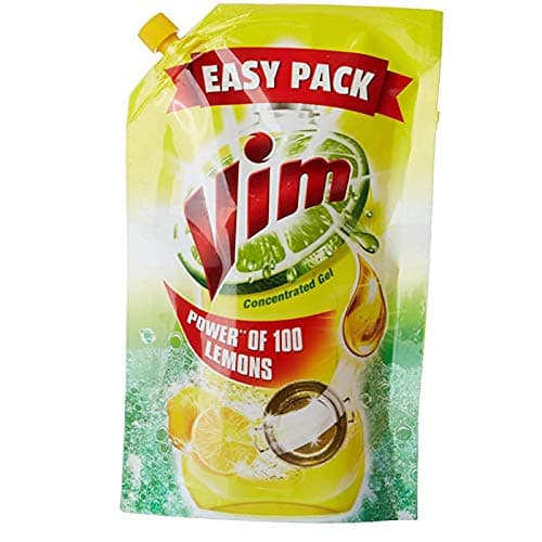 Vim Dishwash Gel, Lemon, 140ml [Pack of 6] -