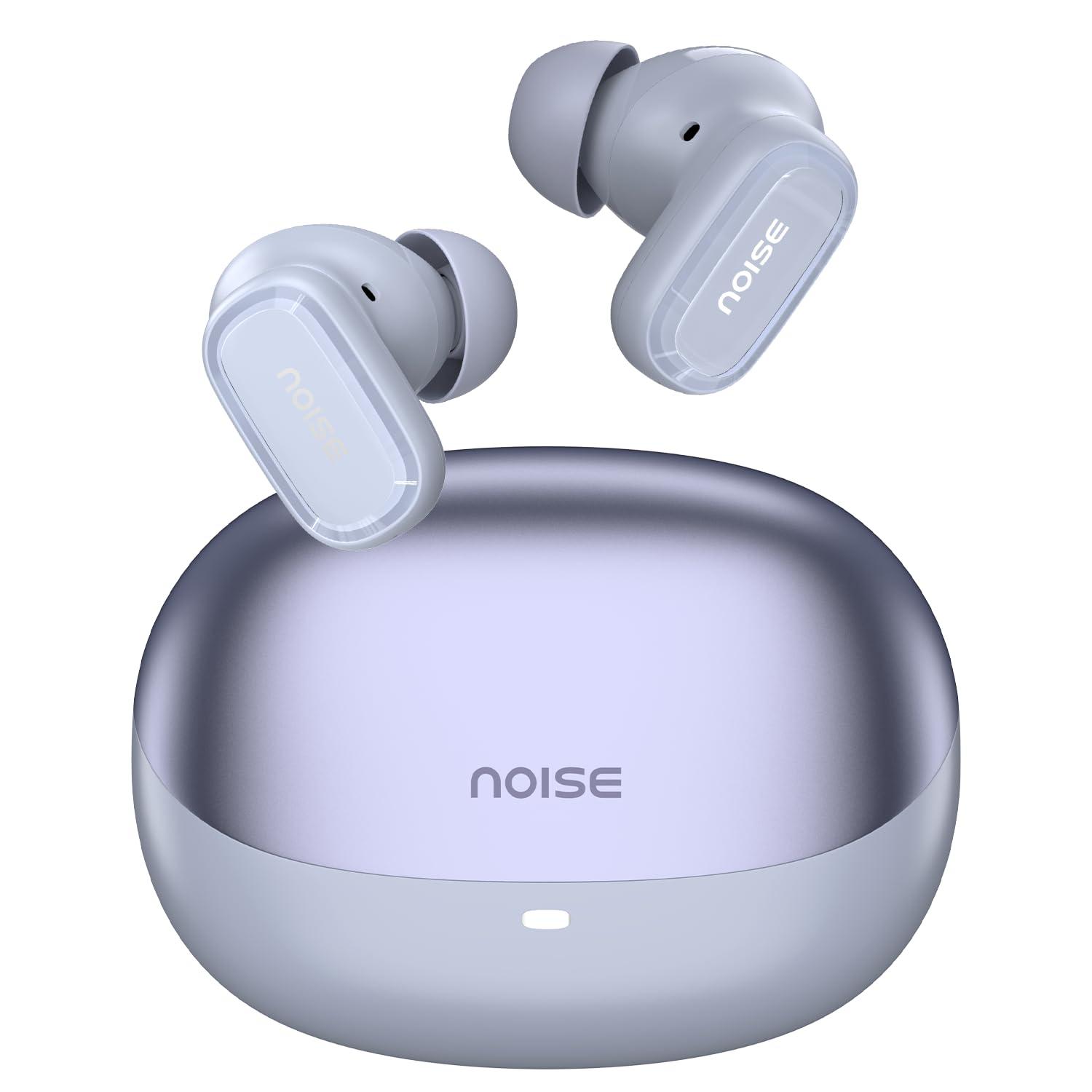 Noise Newly Launched Buds Connect 3 Truly Wireless Earbuds with 40H of Playtime, Quad Mic with ENC, Low Latency, 10mm Driver, BT V5.4(Wild Lavender)