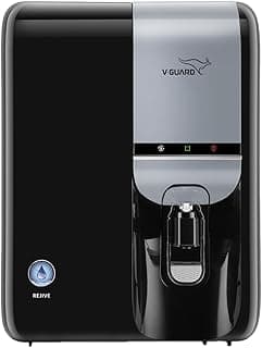 V-Guard Rejive RO+UF Alkaline Water Purifier | 1 Year Unconditional Warranty, 1 Free Service Visit with DuoGuard Replacement | 8 Stage | Triple Powered Alkaline Health Charger | 6.5 L