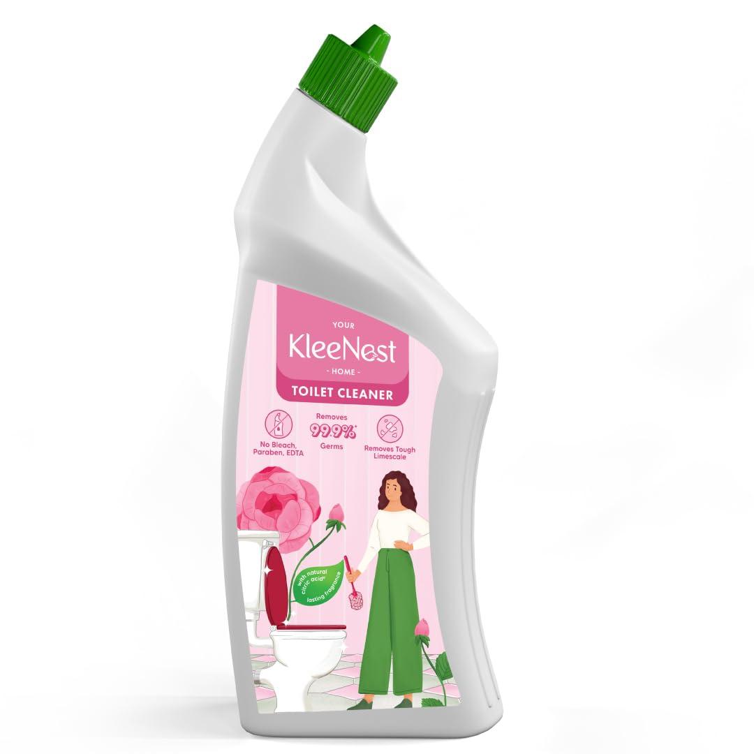 Kleenest Advanced Toilet Cleaner Liquid, Rose – Bleach Free