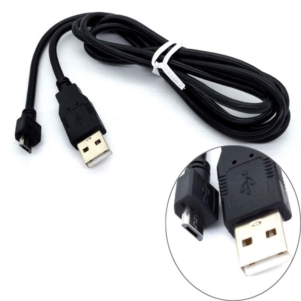 Careflection PS4 Controller Charging Cable 6 Ft Sync Cord - Play & Charger USB 2.0 A To Micro Cable for PlayStation 4/DualShock 4/PS4 Slim/Pro and Xbox One/S/Elite/X Gamepad - Black