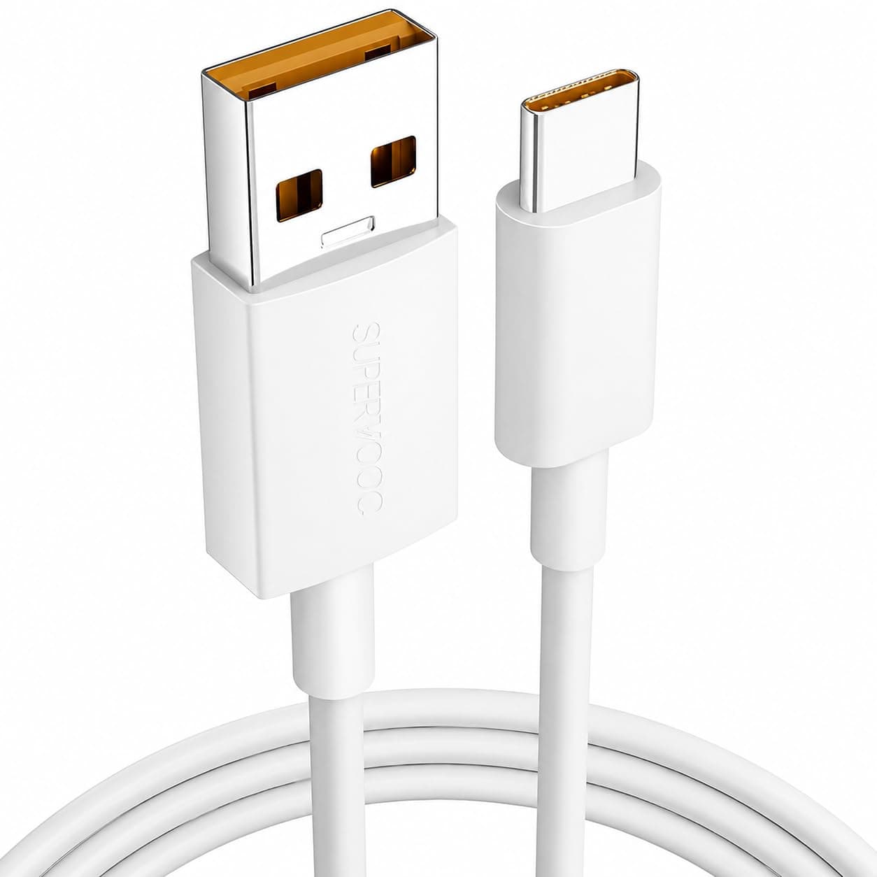 Addtam 100W Supervooc/Superdart Charging Cable USB to Type C For Realme 12 pro plus/11 pro plus/11/10/9 Pro/Narzo 60 Pro/60/50 Pro/Realme Xt/Realme Xt 730G/Support 65Watt Dart Charger,White
