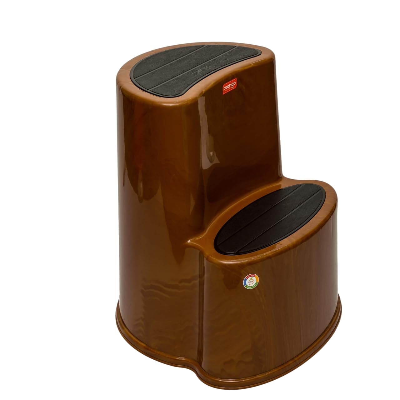 MPL MANGO Multipurpose Step Stool with Anti-Skid Surface for Home, Kitchen & Office | Premium Plastic Ladder Stool | 220 kg Hight Weight Load Capacity | 60 x 47 x 51.5 cm  (Sandal Wood)