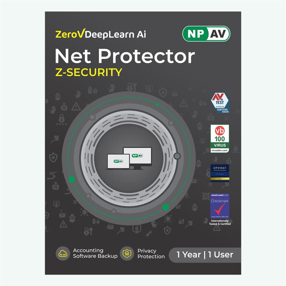 Net Protector Antivirus for PC Z Security 2026 / npav antivirus 2026, 1year 1User (Email delivery in 1 Hour - No CD)