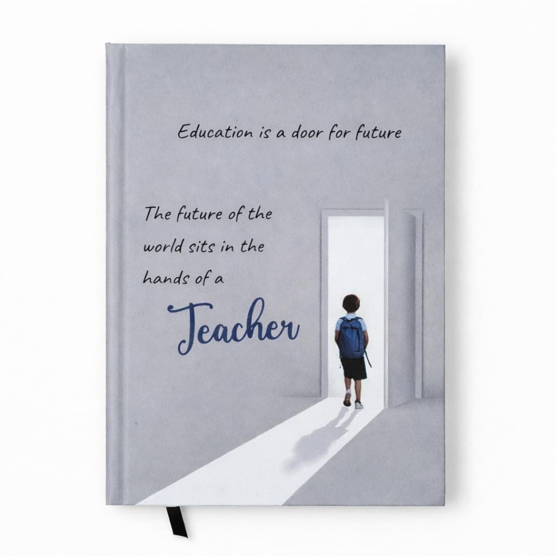 CRAFTOPIX Inspirational Quote Diary for Teacher | A5 Hardbound Notebook