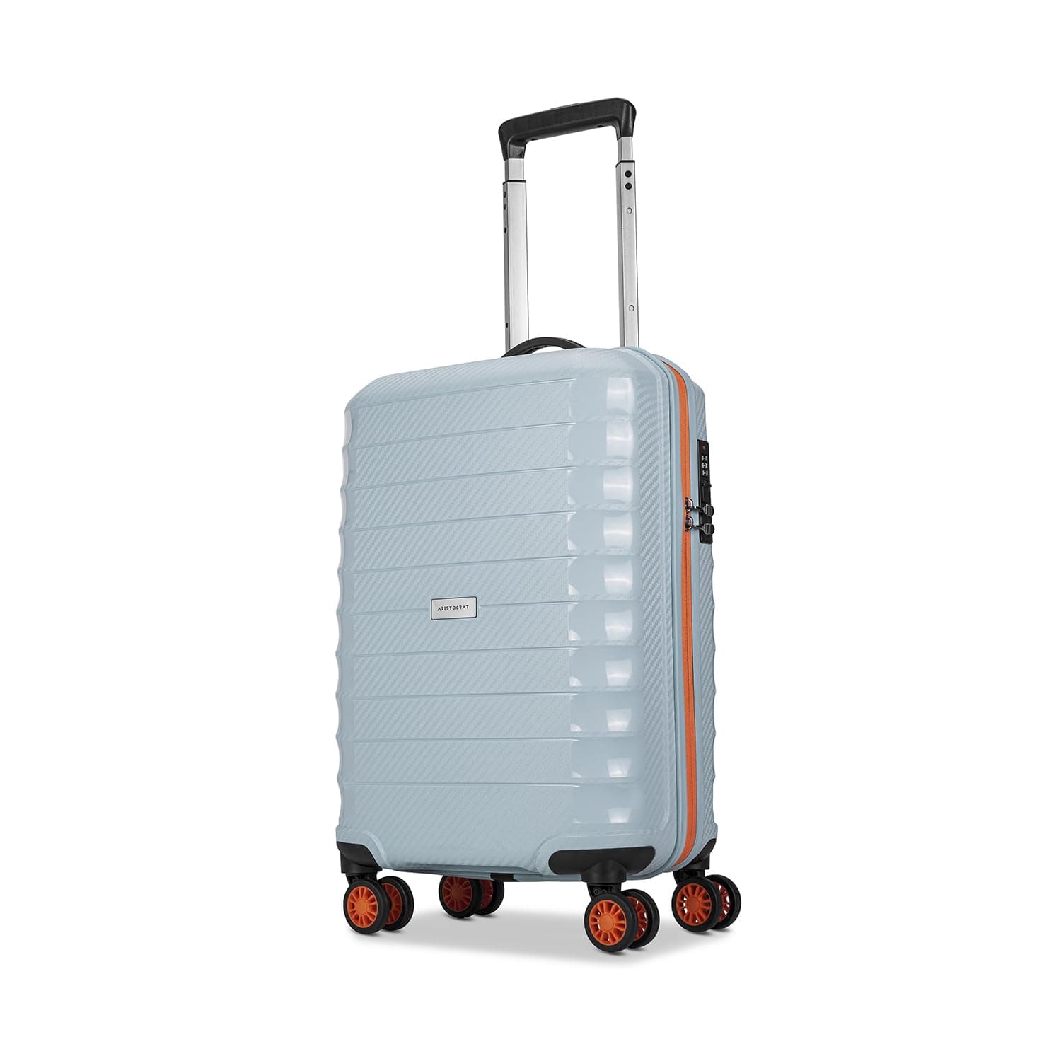 Aristocrat Altitude 8-Wheel Cabin Size Hard Case Trolley Bag, Surf Spray