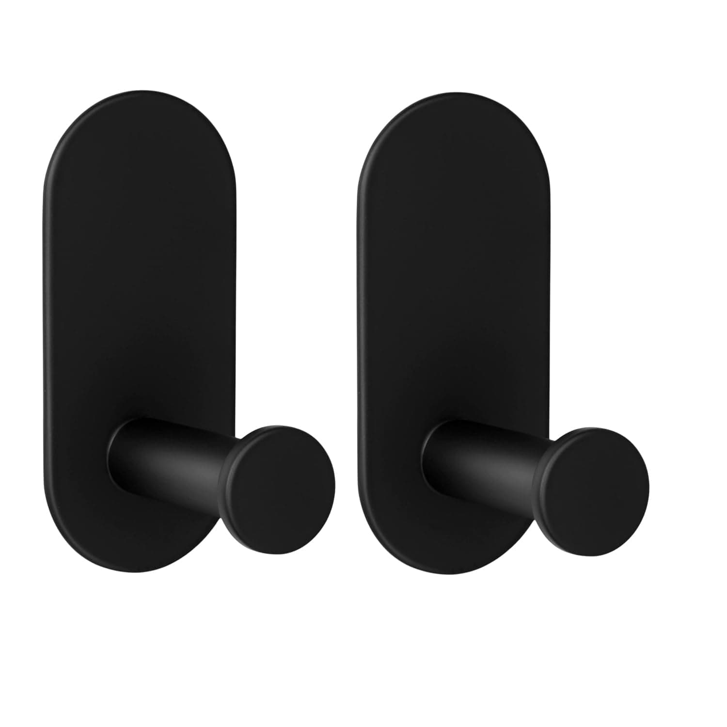 JIALTO 2 Pcs Self-Adhesive Hooks: Heavy-Duty Waterproof Stainless Steel for Drilling-Free Wall Mounting - Ideal for Strong Coat, Kitchen, and Bathroom Towel Hanging Rectangle Towel Hook