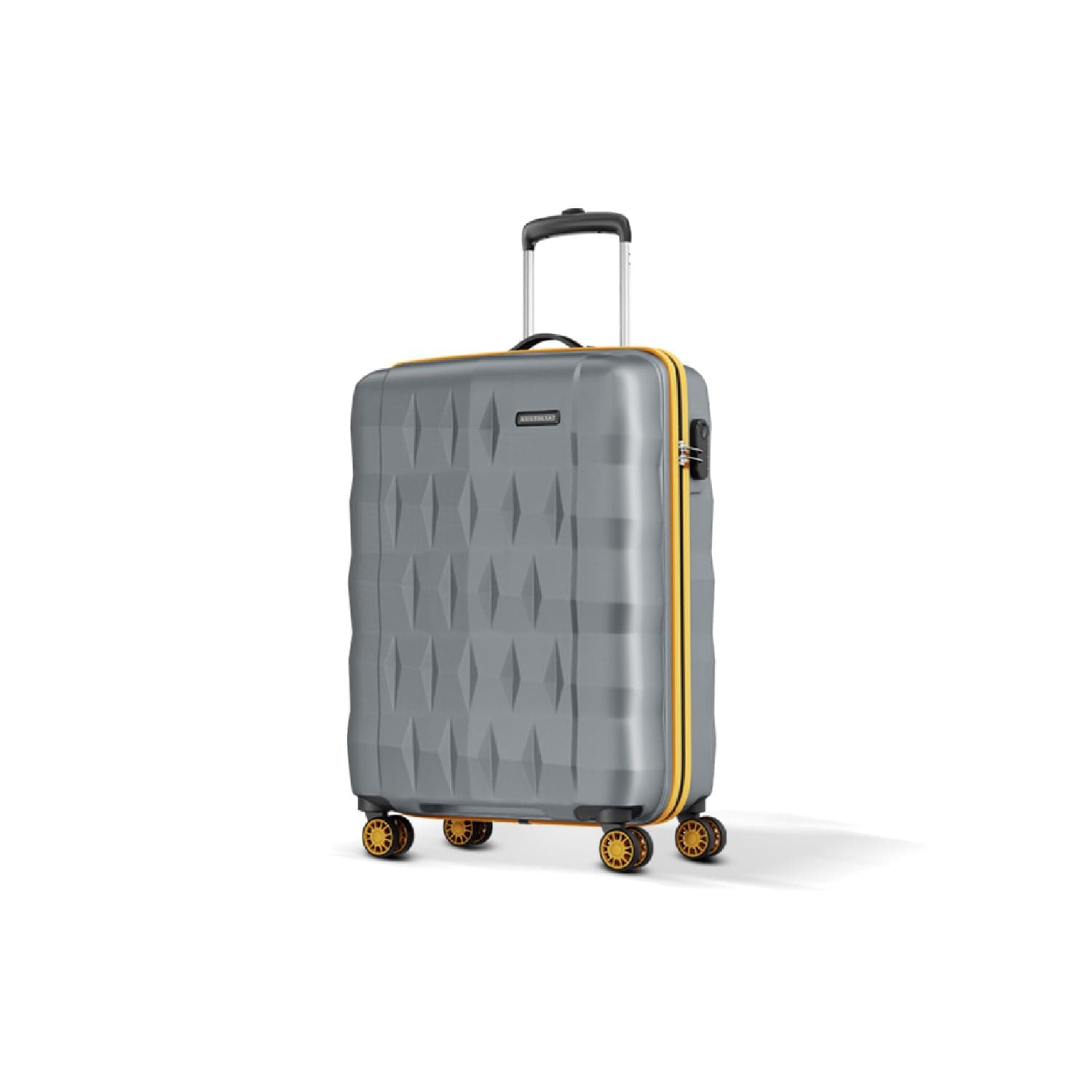 Aristocrat Comet Cabin Polycarbonate Hard Case 8-Wheel Trolley Bag, Grey
