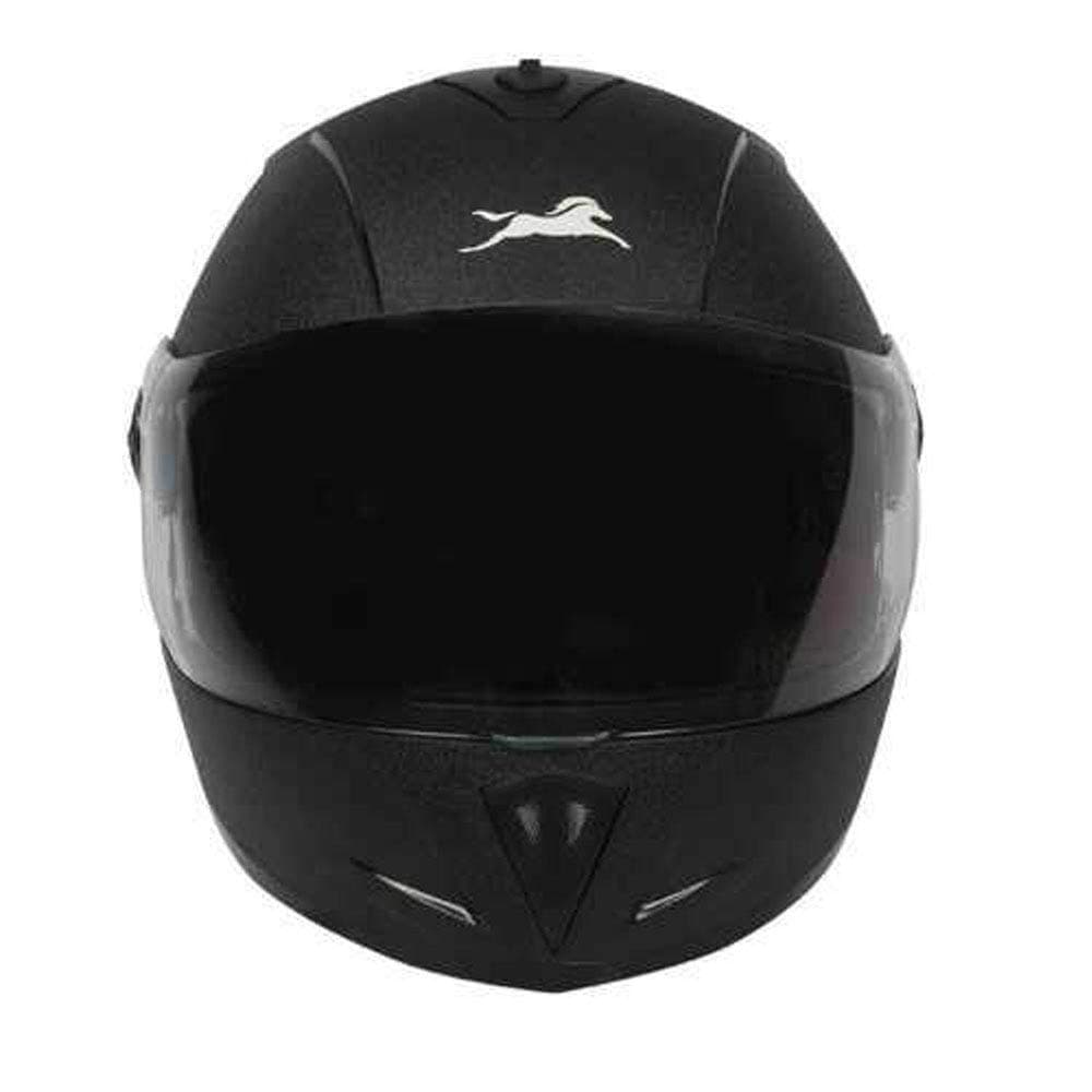 TVS Lightweight Full Face Helmet for Man and Woman | Clear and Scratch Resistant Visor | ISI Certified | Quick-Release Buckle | Bike Helmet (Colour: Black, Size: XL)
