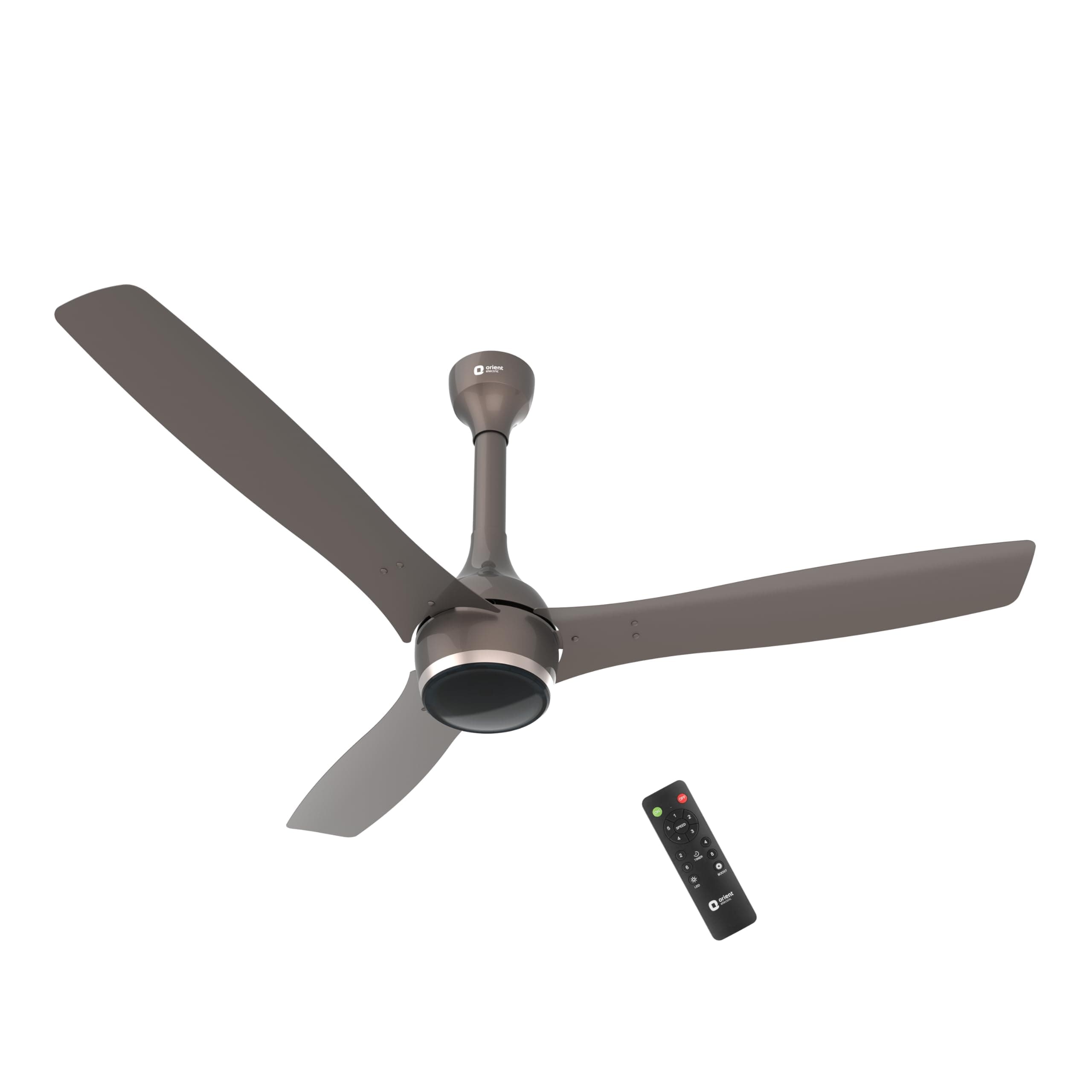Orient Electric Newly Launched 1200 mm Aeon BLDC PRO, BEE 5-star rated, Anti-Dust Designer Ceiling fan with Remote & 5 yrs Warranty by Orient, Boost mode for High Air Delivery - Magma Grey