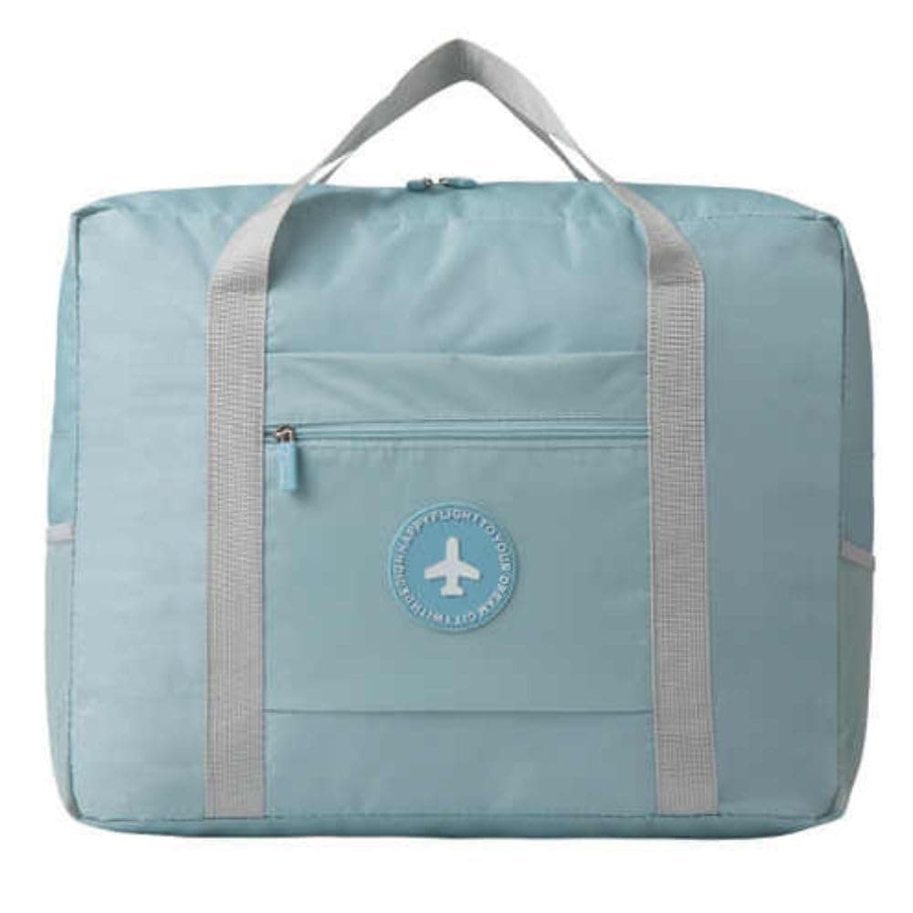 CAVALO – Be Unique Travel Bags for Luggage Spacious with Pockets Foldable Weekender Zipper Duffle Bag, Stylish Handbag Carry on Trolley Bag Waterproof (44 x 18 x 35 cm) (Sky Blue)