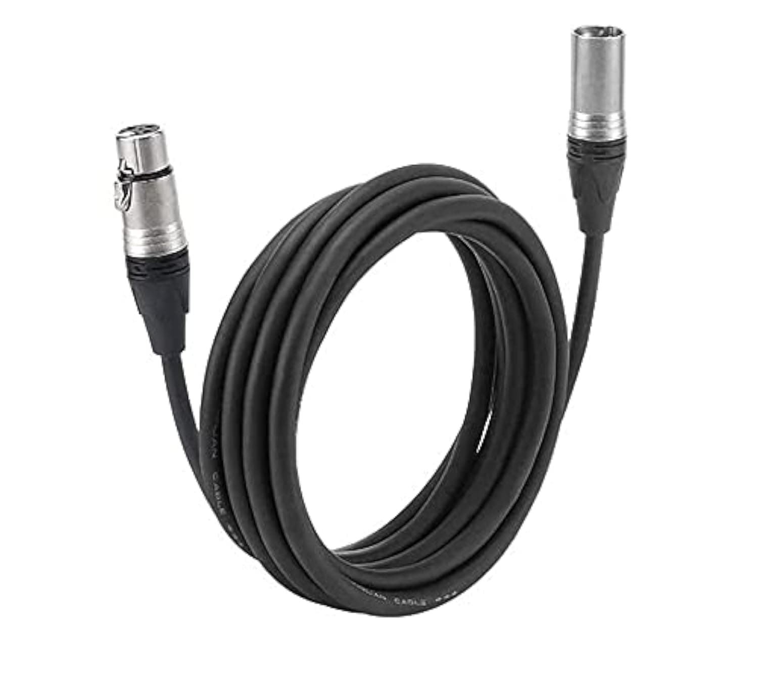 Kadence KFM3M Jamming Series 3m XLR Mic Cable | 3-Pin Male to Female Balanced Audio Cable | Low-Noise OFC Core | Reinforced Connectors | Black