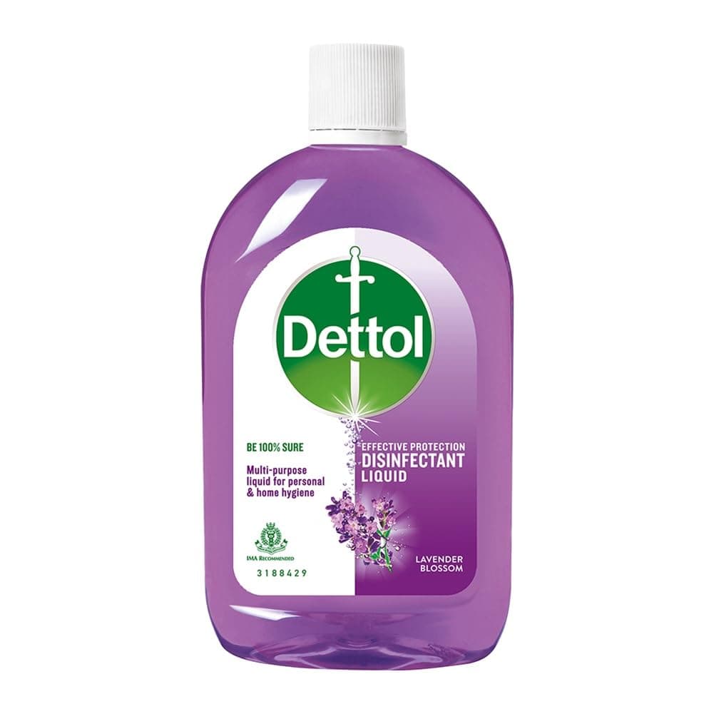 Dettol Multi-Purpose Disinfectant Liquid for Floor & Surface Cleaning, Lavender Blossom Fragrance, 1 L