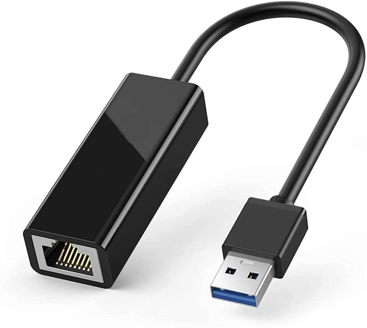 Sounce USB 3.0 to Rj45 Ethernet Adapter, USB to 10/100/1000 Gigabit Ethernet LAN Network Adapter Compatible for MacBook, Surface Pro, Notebook PC with Windows7/8/10, XP, Vista, Mac