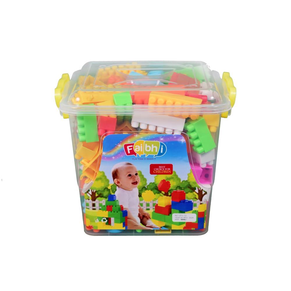 Small Building Blocks Toy Set with Storage Container, 250 Pcs, 3+ Yrs