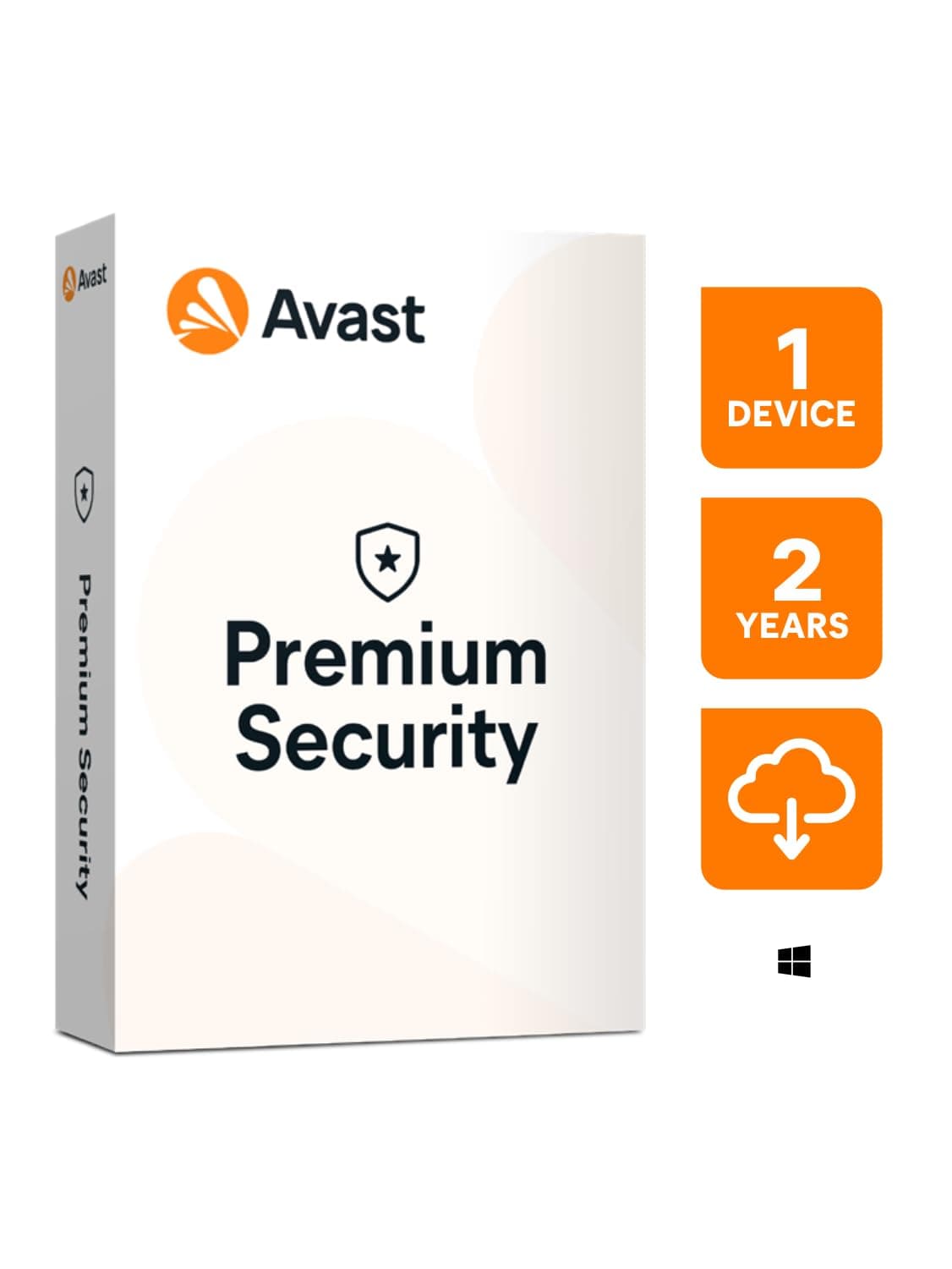 Avast Premium Security | 1 Device 2 Years | Windows PC | Total Protection against all internet threats | Email Delivery in 2 Hours.
