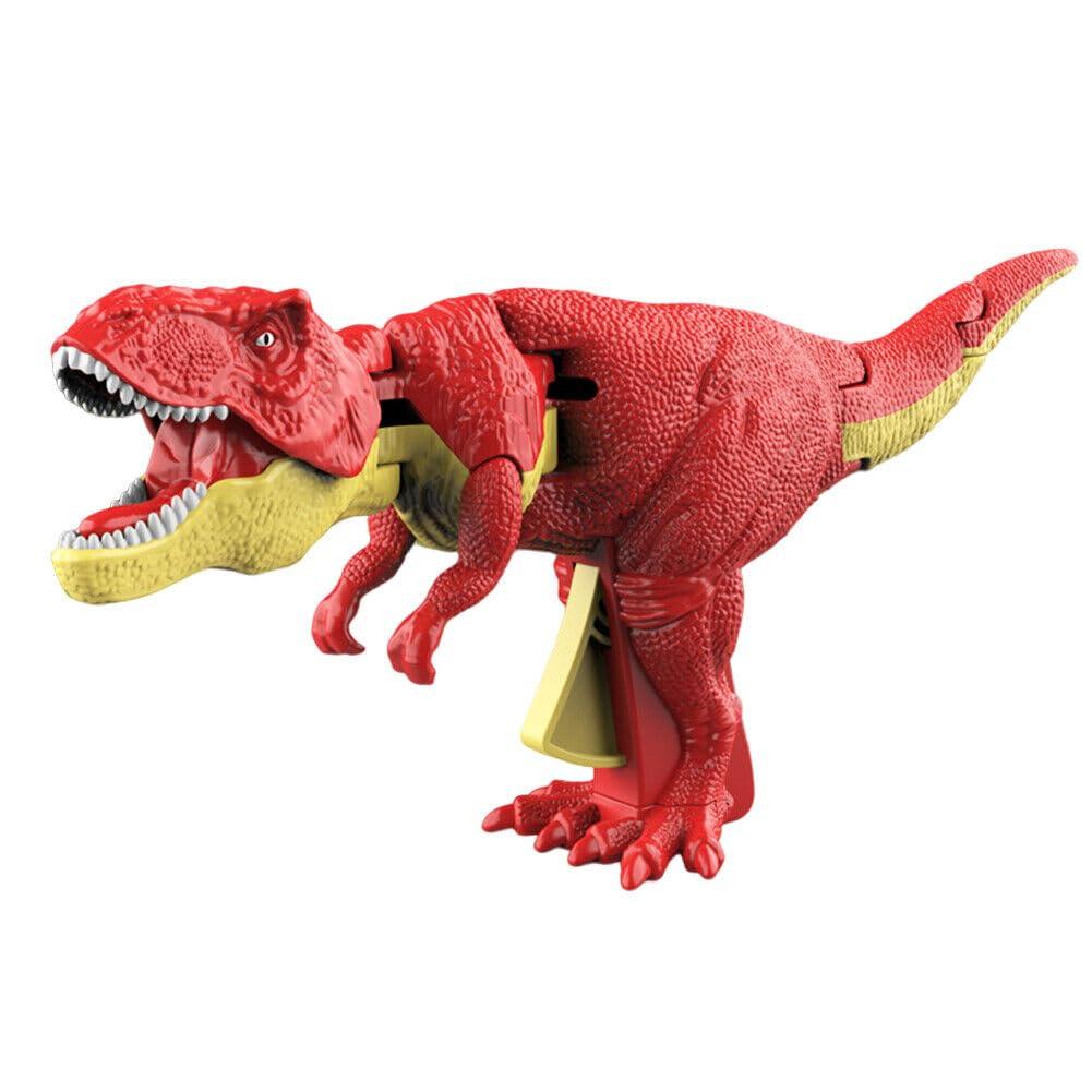 Gooyo GY-99-71 Musical Dinosaur Toy Gun for Kids with Roaring Function, Simulation Sound Effect Will Shake Head & Swing Tail | Red | Power Source : Button Cell Batteries (Included)