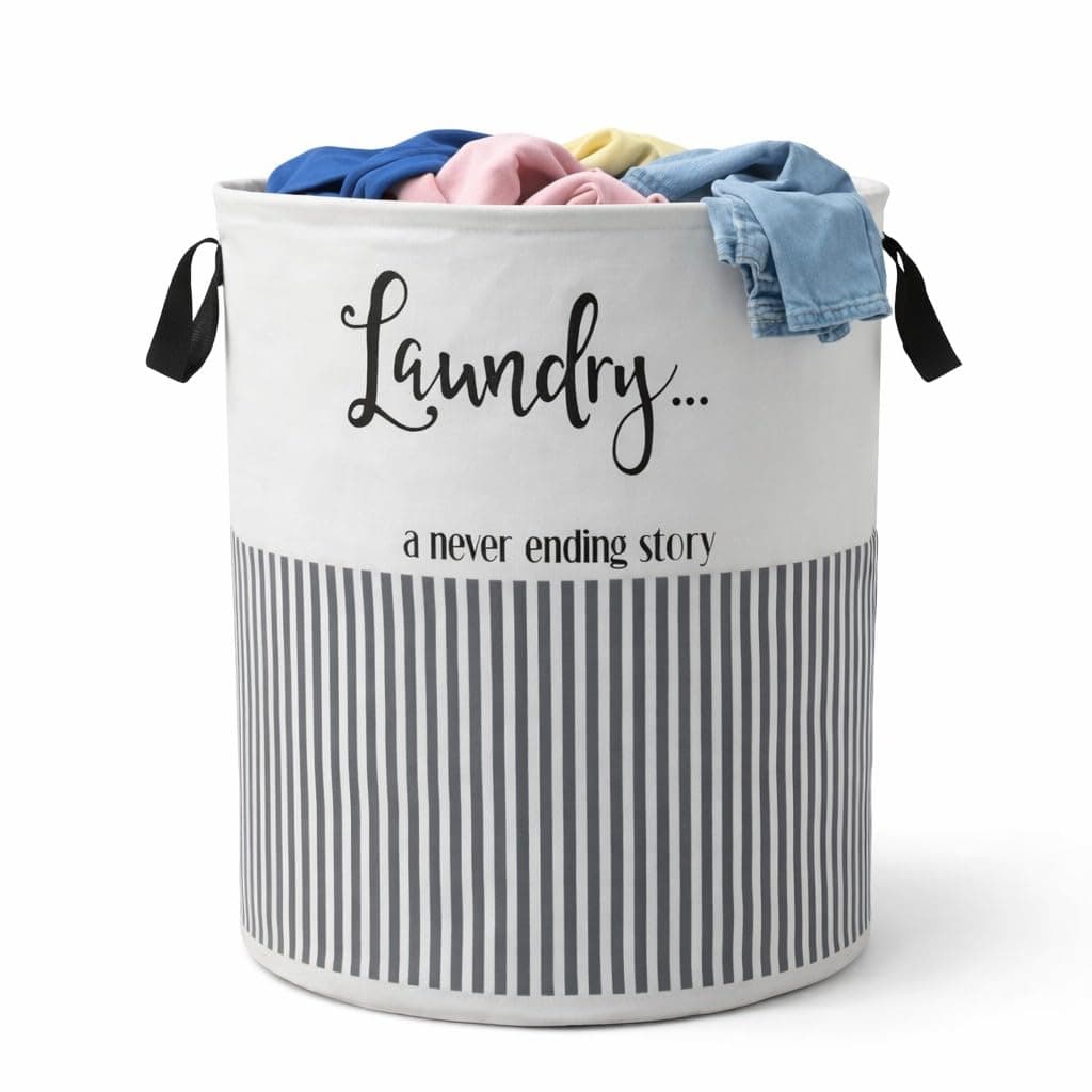BB BACKBENCHERS Laundry Bag/Laundry Basket/Clothes Storage Box/Storage Basket/Storage Bag, 48L (Grey)