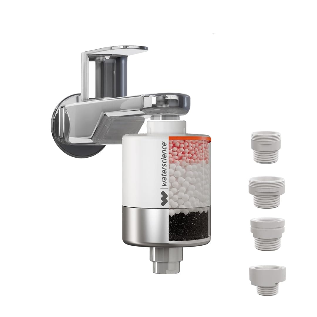 WaterScience CLEO Shower And Tap Filter For Hard Water | Hard Water Softener For Tap | Hard Water Filter For Tap - CLEO-SFU-423