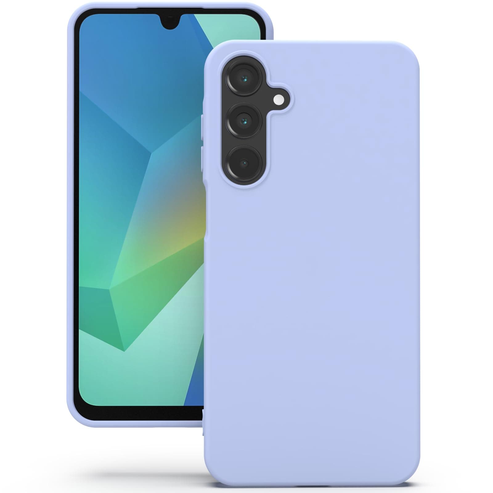 YATWIN Silicone Back Case for Samsung Galaxy A16, Soft-Touch Phone Back Cover for Samsung Galaxy A16 - Lilac