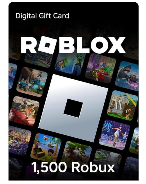 Roblox Gift Code - 1500 Roblox Robux + Exclusive Bonus Virtual Item Code Only (Email Delivery)