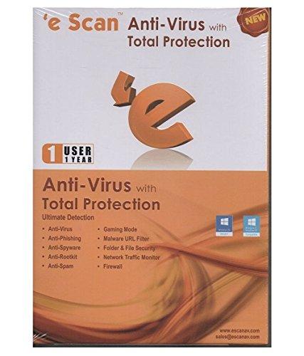 ESCANAV eScan Antivirus with Total Protection - 1 PC, 1 Year (CD)