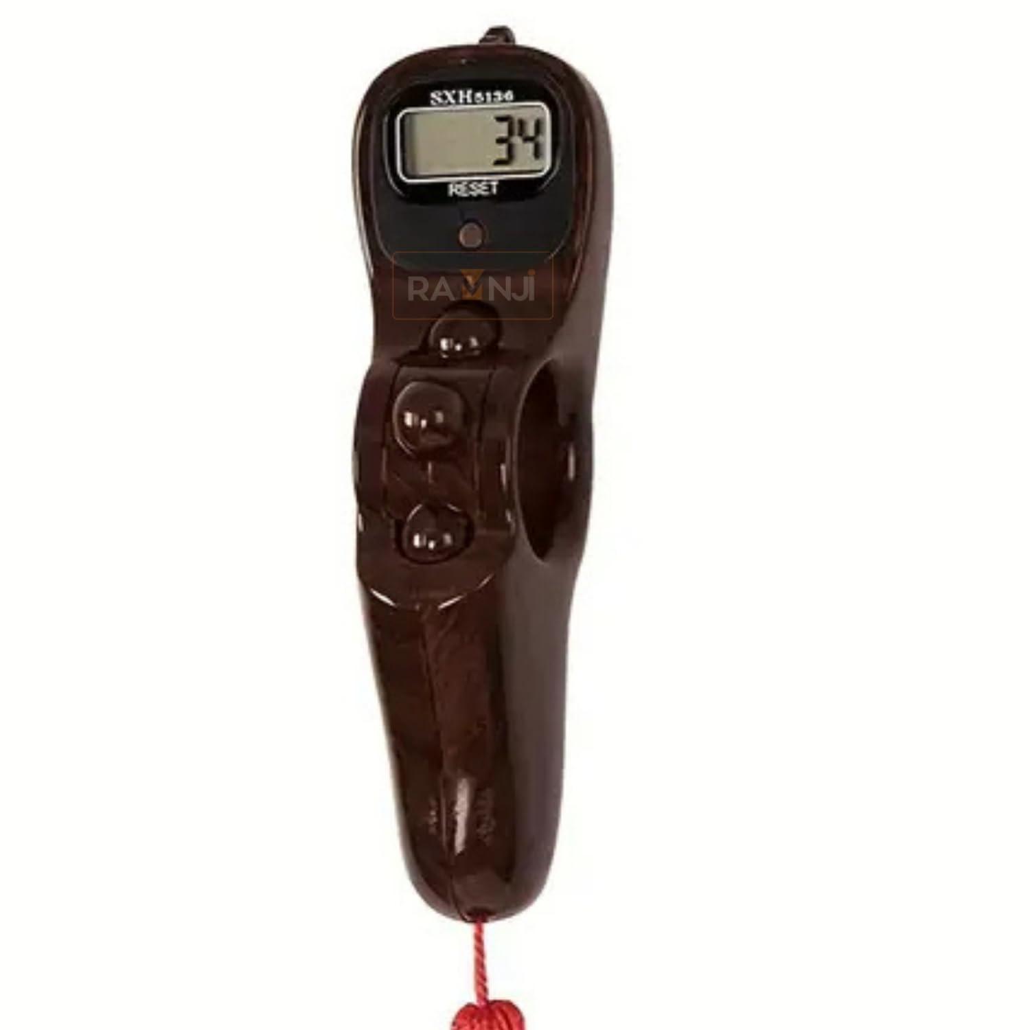 RAMNJI Mantra Jaap Mala Digital Counter, Coffee-Brown