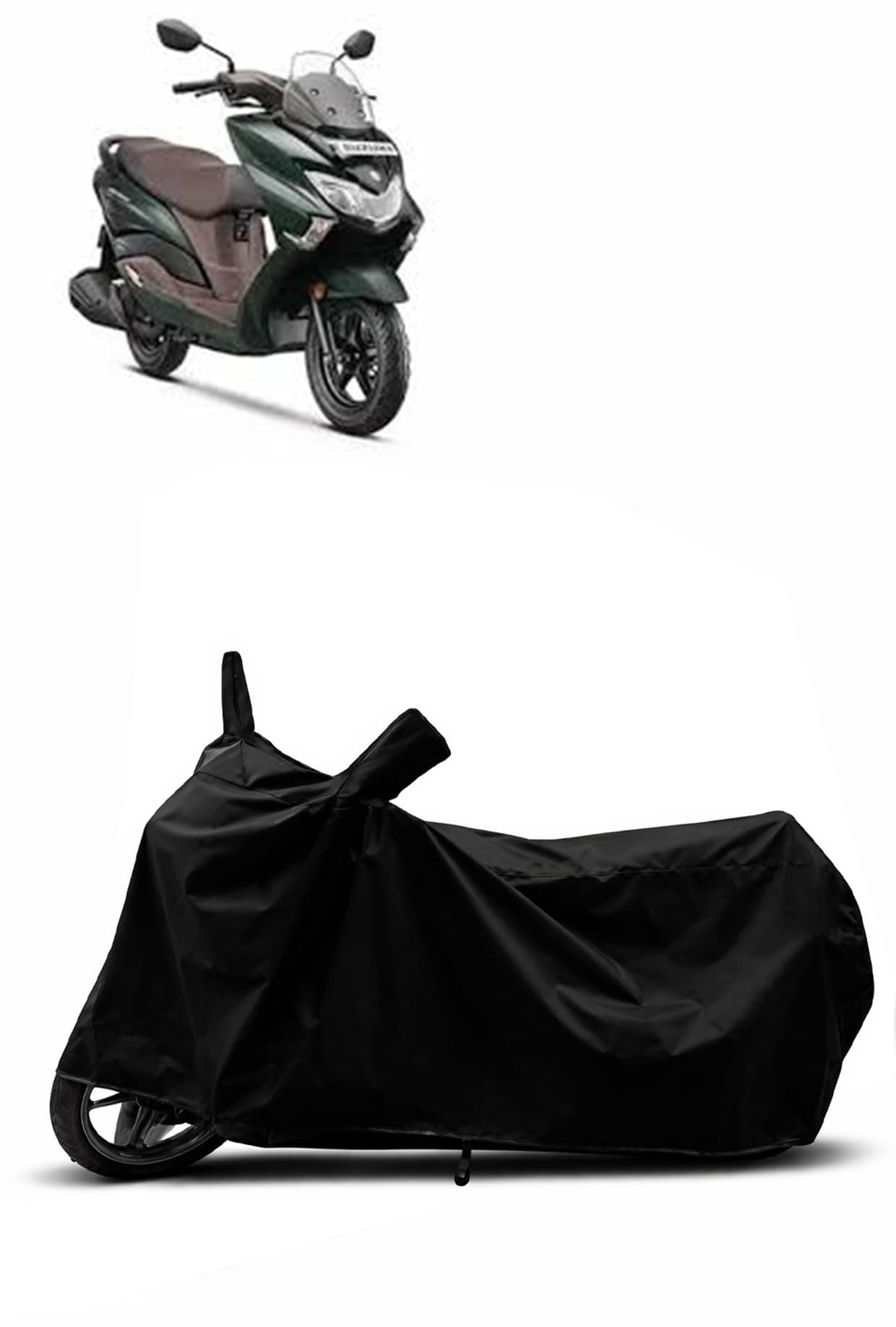 Altrr Heavy Duty Waterproof Scooty & Bike Cover for Suzuki Burgman Street 125 – UV Resistant, Dustproof & Rain Protection, All-Weather Outdoor Cover for Bikes & Scooty with Buckle Straps