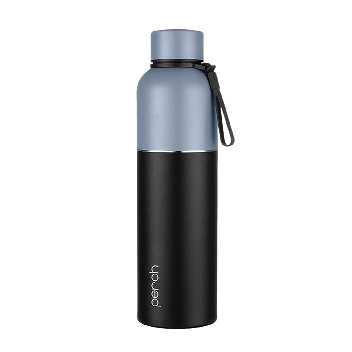 Perch Zenith Stainless Steel Water Bottle 1 Ltr | Hot & Cold Flask | ISI Certified | Vacuum Insulated | Leak Proof | BPA Free | for Office, School, Gym, Home & Travel | Knight Black | Crafted by Pexpo