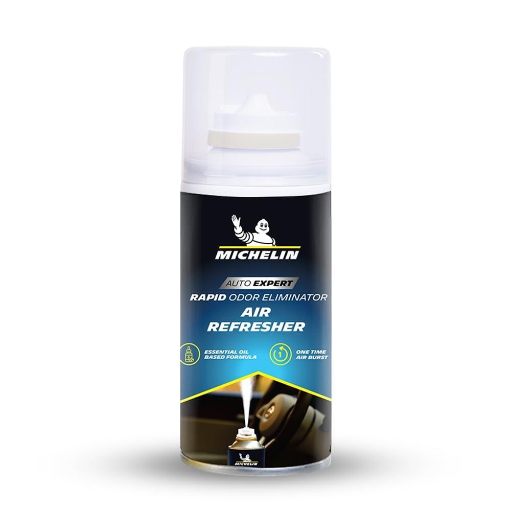 MICHELIN One-Time Use Car Air Freshener (100ml) – Automatic Cabin Odor Eliminator & AC Vent Freshener Spray | Removes Bad Smells, Leaves Long-Lasting Fragrance | Car Interior Cleaning Accessory