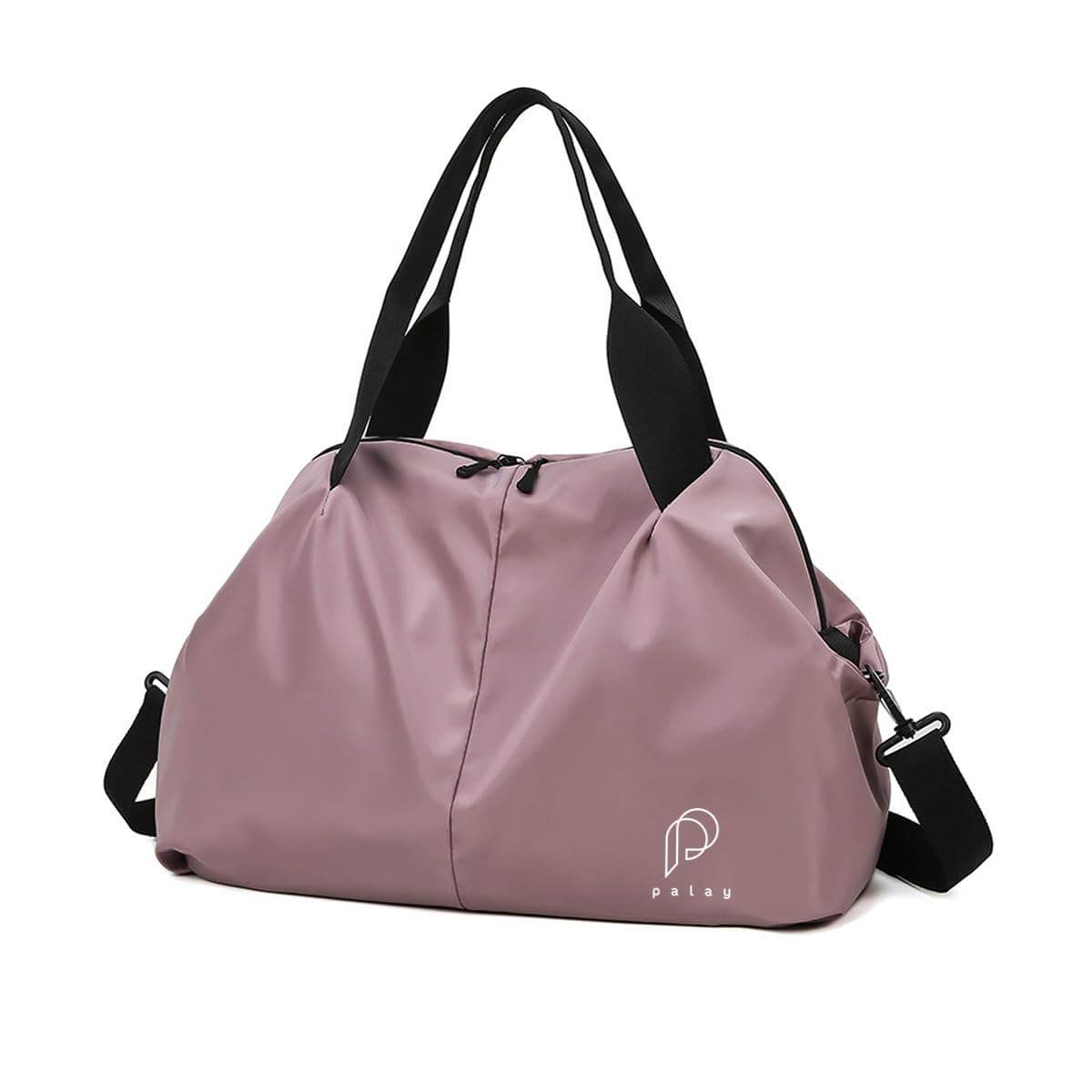 PALAY Gym Bag for Women Light Purple Travel Duffle with Wet Dry Compartment