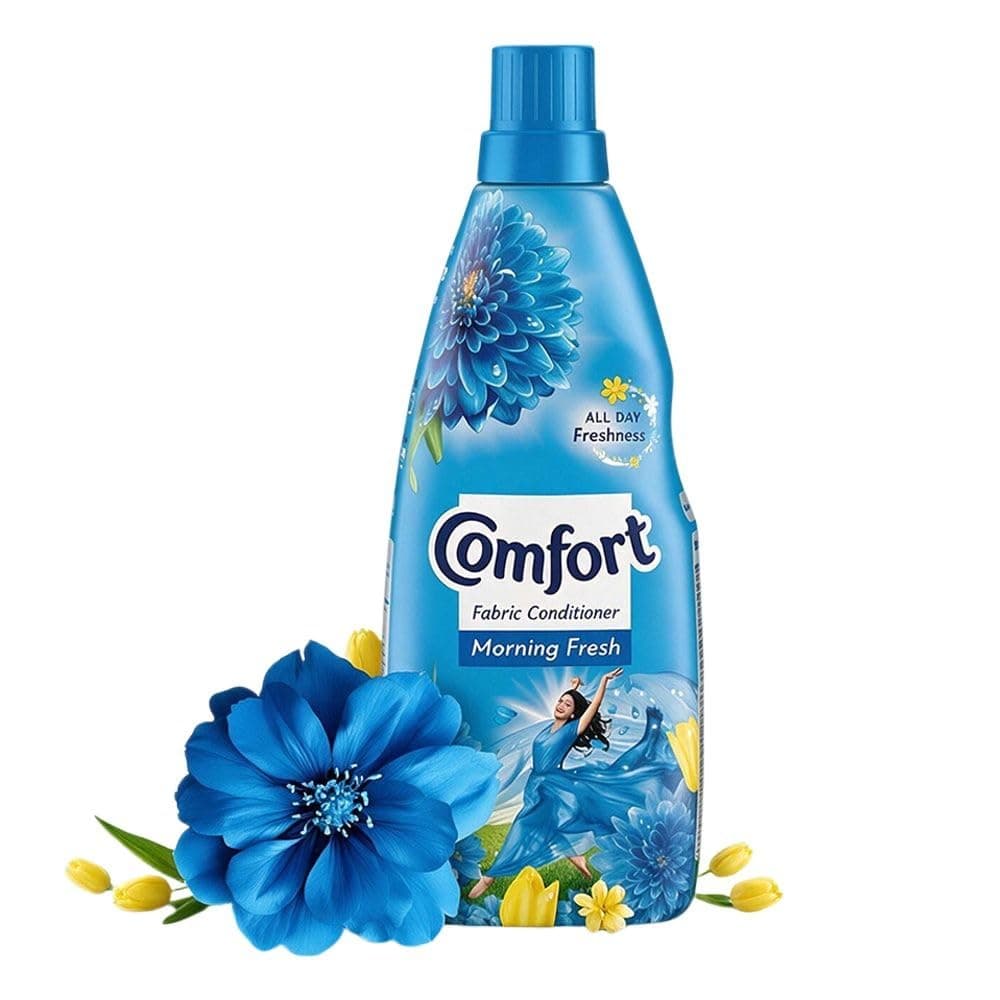 Comfort Morning Fresh Fabric Conditioner 860 ml Bottle|| After Wash Liquid Fabric Softener - For Softness|| Shine & Long Lasting Freshness
