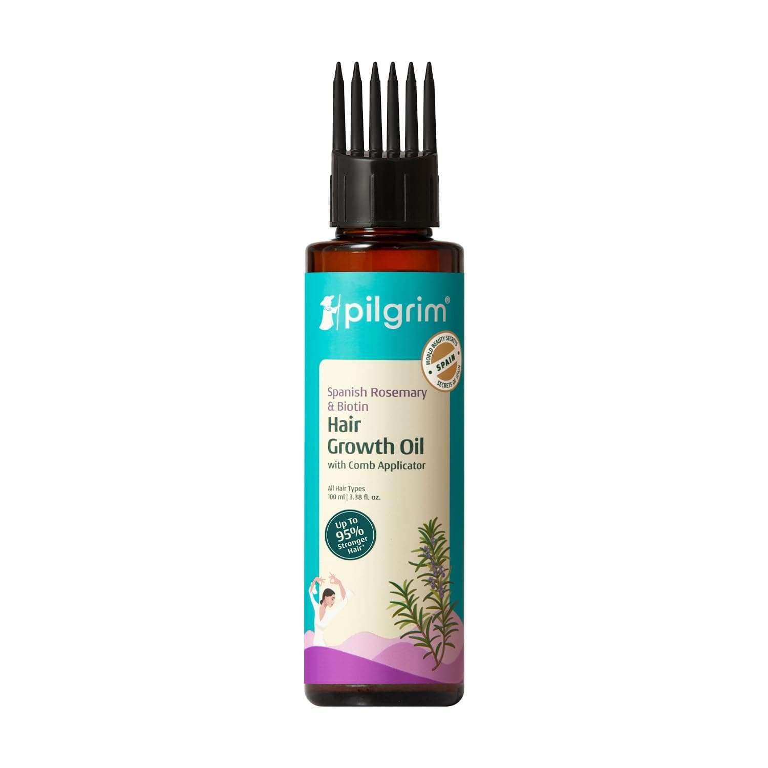 Pilgrim Spanish Rosemary Anti-Hairfall Hair Oil with Biotin - 100ml