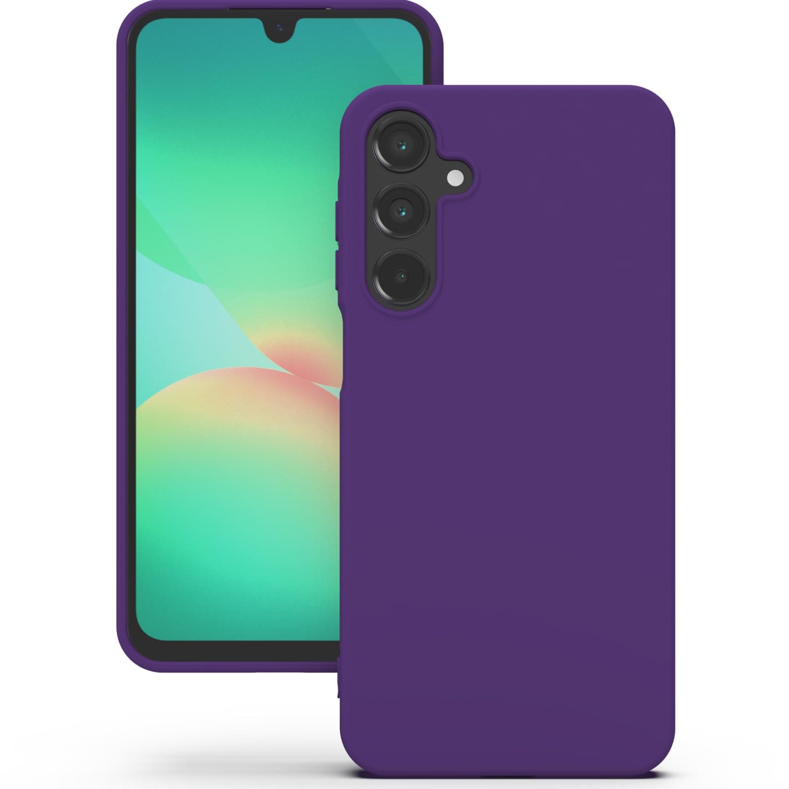 YATWIN Silicone Back Case for Samsung Galaxy A26, Soft-Touch Phone Back Cover for Samsung Galaxy A26 - Purple