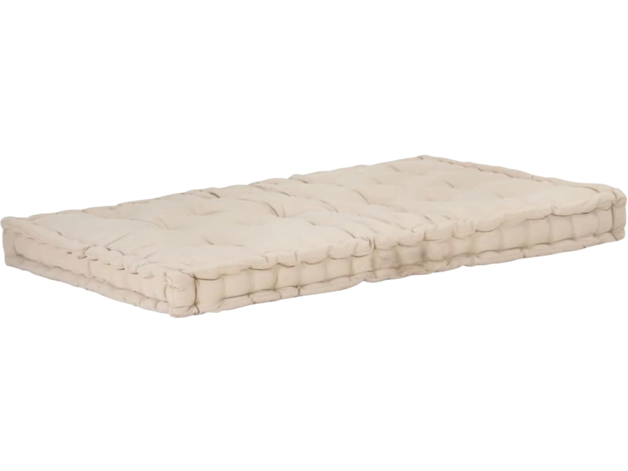 ATOOTFUSION Cotton Box Mattress, 5-Inch Thick, Soft Foldable Floor Mattress Medium Firm, Single Bed Size 72x30X5 Inches (Off White)