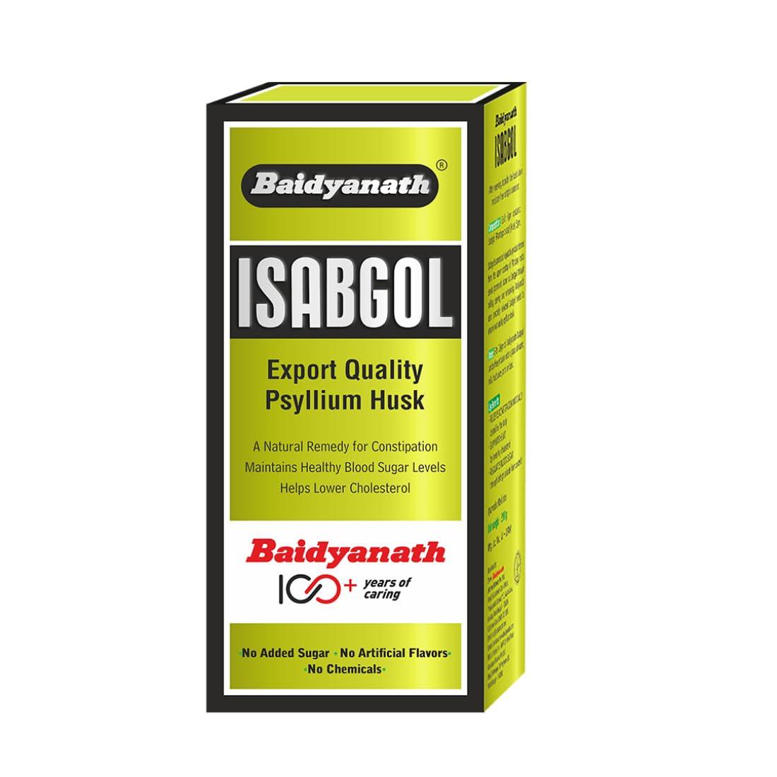 Baidyanath Asli Ayurved Isabgol - Psyllium Husk Powder 100gm | Boosts Digestion | Constipation Relief Naturally | Rich Source Of Dietary Fiber Supplement (Pack Of 1-100gm)