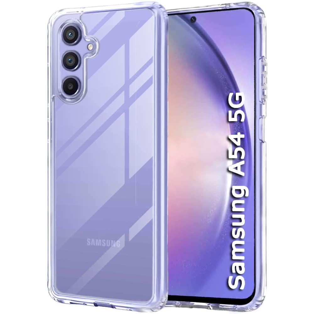 TheGiftKart Ultra-Hybrid Crystal Clear Back Case Cover for Samsung Galaxy A54 5G | Shockproof Design | Hard Back Cover Case for Samsung Galaxy A54 5G (PC & TPU, Transparent)
