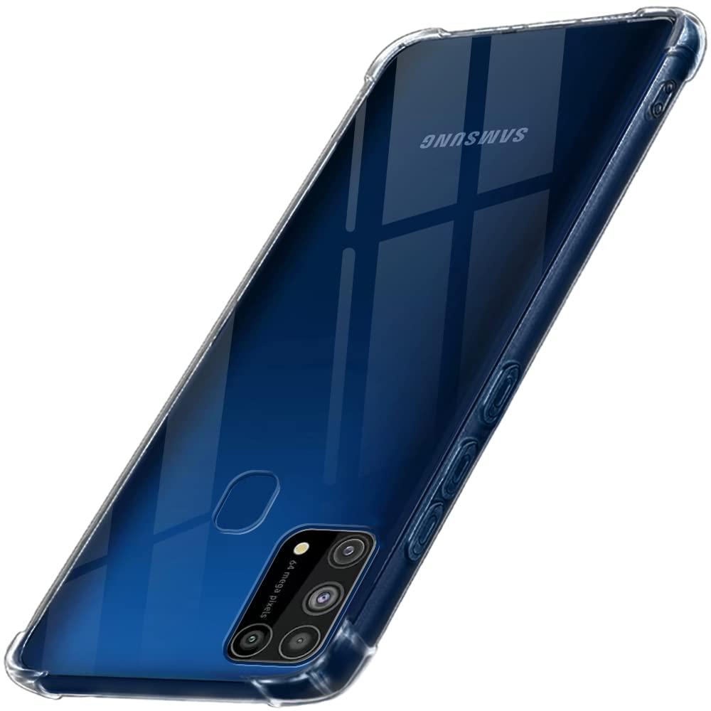 TheGiftKart Shockproof Clear Back Cover Case for Samsung Galaxy M31 Prime / F41 / M31 | 360 Degree Protection | Hard Transparent Back Cover Case for Samsung M31 Prime (PC & TPU, Transparent Bumper)